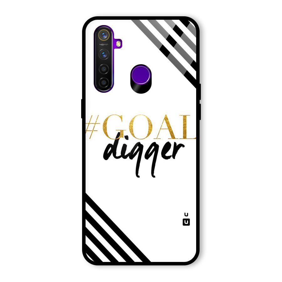 Goal Digger Glass Back Case for Realme 5 Pro