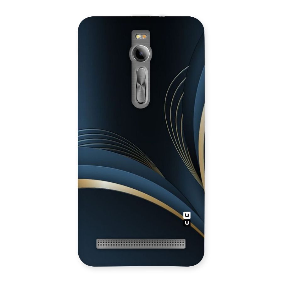 Gold Blue Beauty Back Case for Asus Zenfone 2