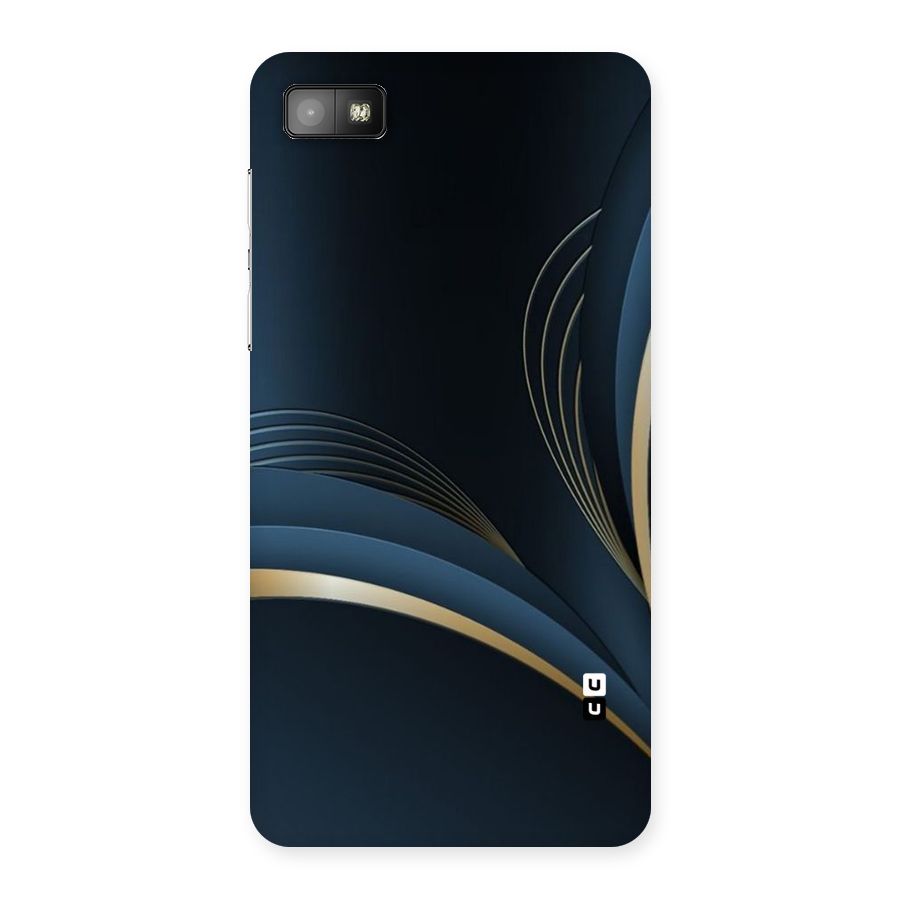 Gold Blue Beauty Back Case for Blackberry Z10