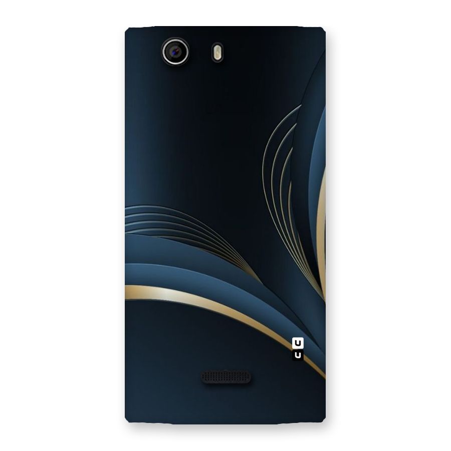 Gold Blue Beauty Back Case for Canvas Nitro 2 E311