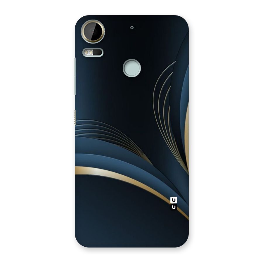 Gold Blue Beauty Back Case for Desire 10 Pro