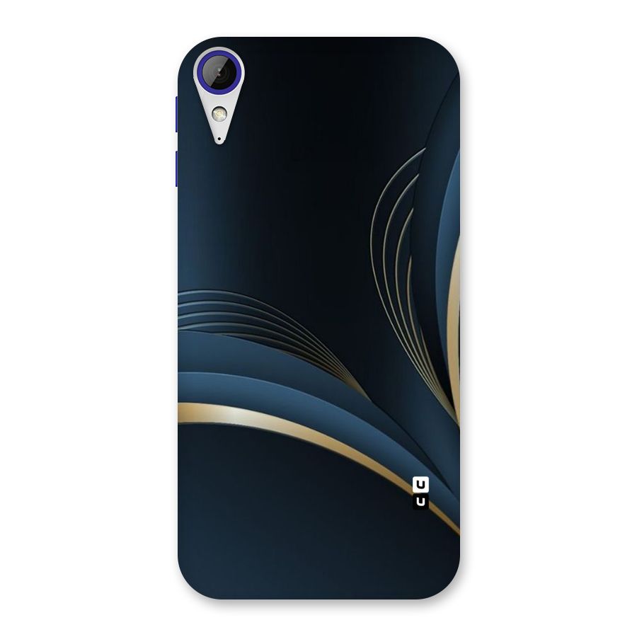 Gold Blue Beauty Back Case for Desire 830