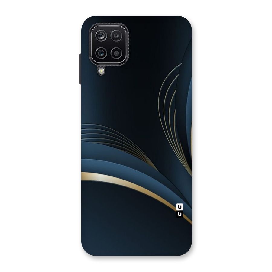Gold Blue Beauty Back Case for Galaxy A12
