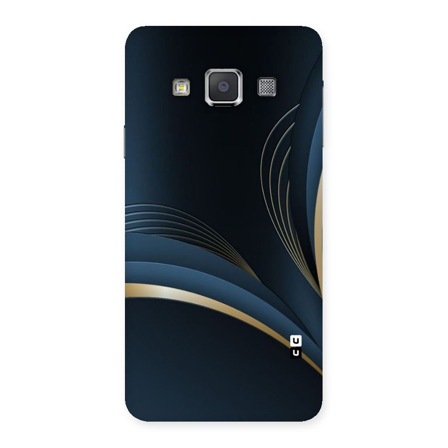 Gold Blue Beauty Back Case for Galaxy A3