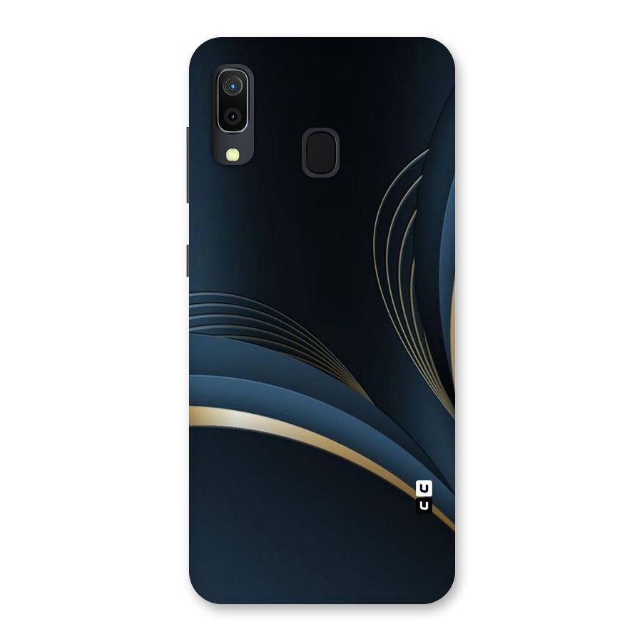 Gold Blue Beauty Back Case for Galaxy A30