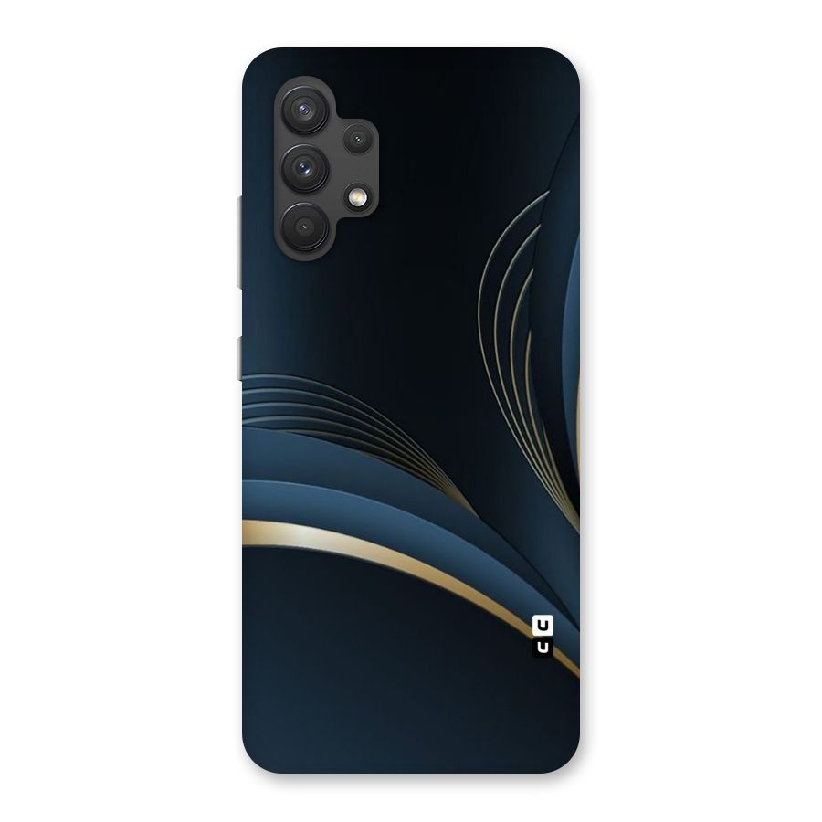 Gold Blue Beauty Back Case for Galaxy A32