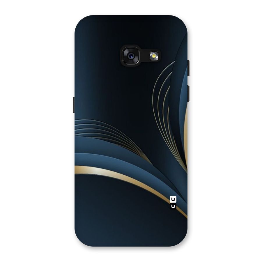 Gold Blue Beauty Back Case for Galaxy A3 (2017)