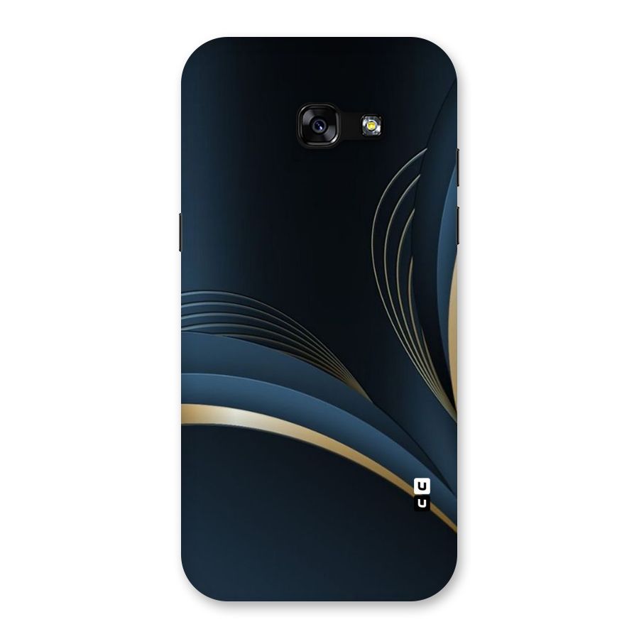 Gold Blue Beauty Back Case for Galaxy A5 2017