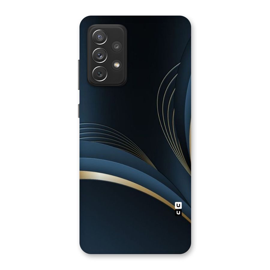 Gold Blue Beauty Back Case for Galaxy A72