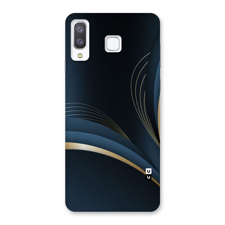 Gold Blue Beauty Back Case for Galaxy A8 Star