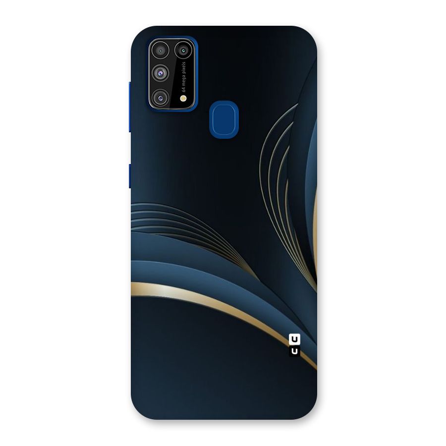 Gold Blue Beauty Back Case for Galaxy F41