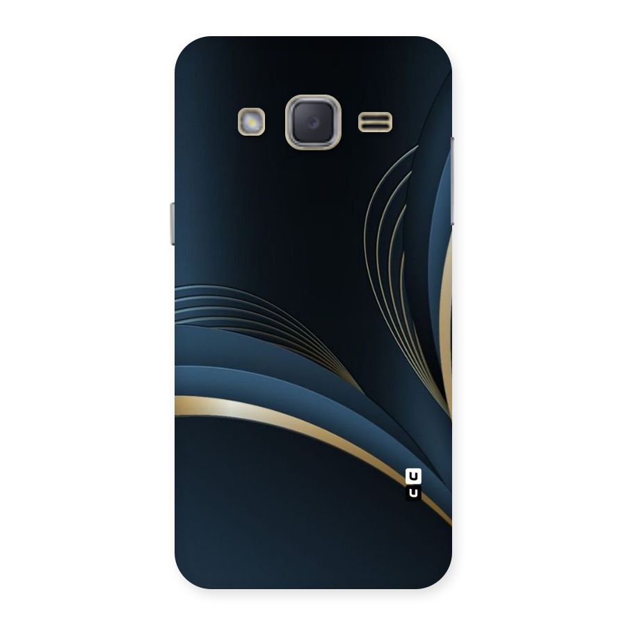 Gold Blue Beauty Back Case for Galaxy J2