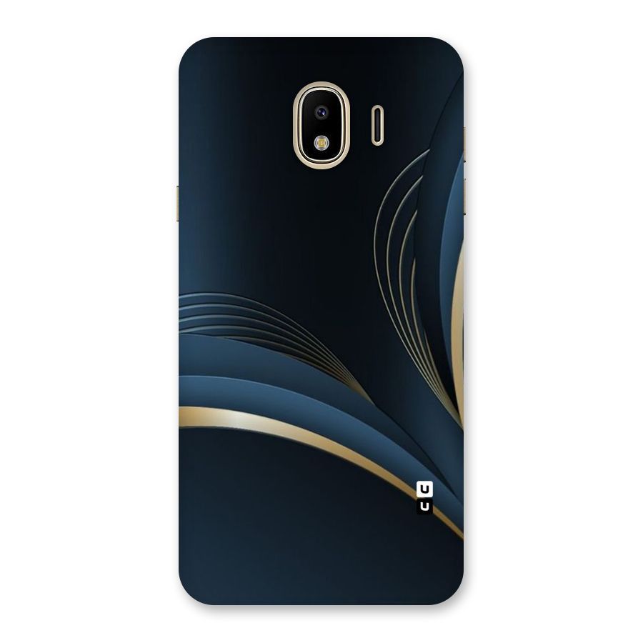 Gold Blue Beauty Back Case for Galaxy J4