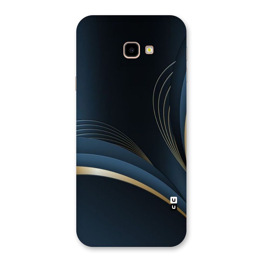 Gold Blue Beauty Back Case for Galaxy J4 Plus