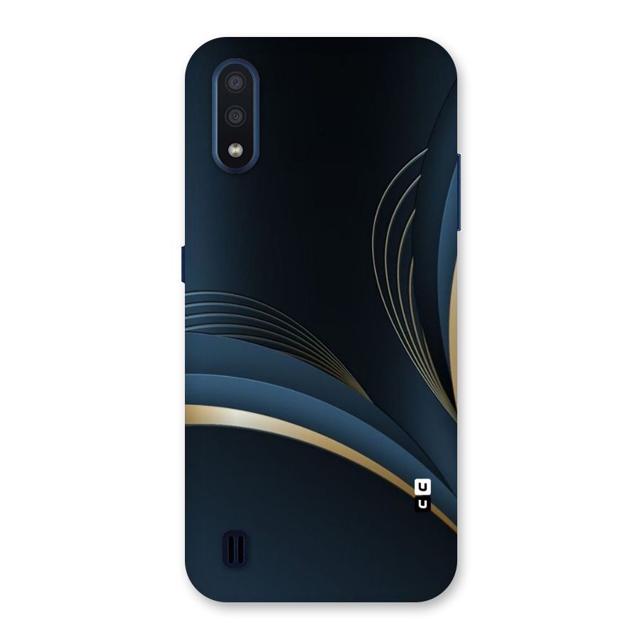 Gold Blue Beauty Back Case for Galaxy M01
