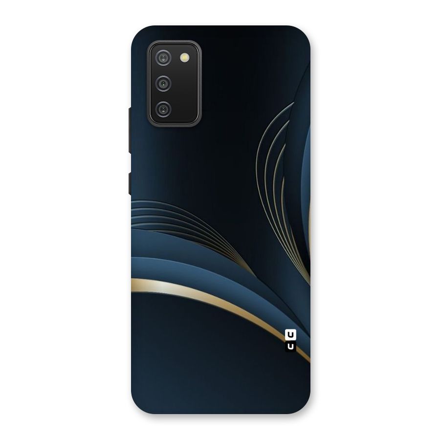 Gold Blue Beauty Back Case for Galaxy M02s
