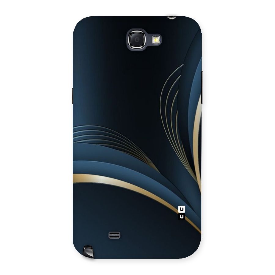 Gold Blue Beauty Back Case for Galaxy Note 2