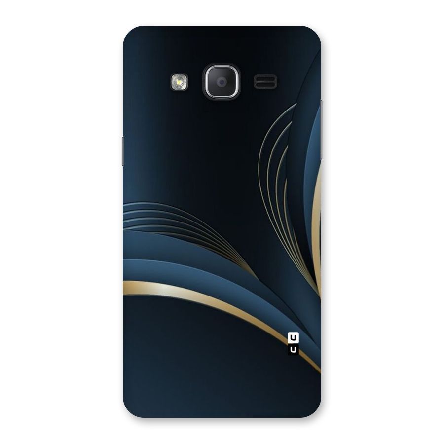 Gold Blue Beauty Back Case for Galaxy On7 2015