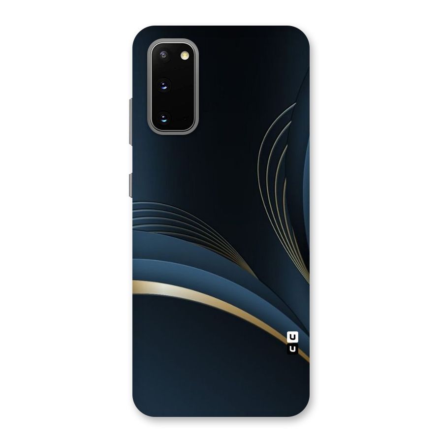 Gold Blue Beauty Back Case for Galaxy S20