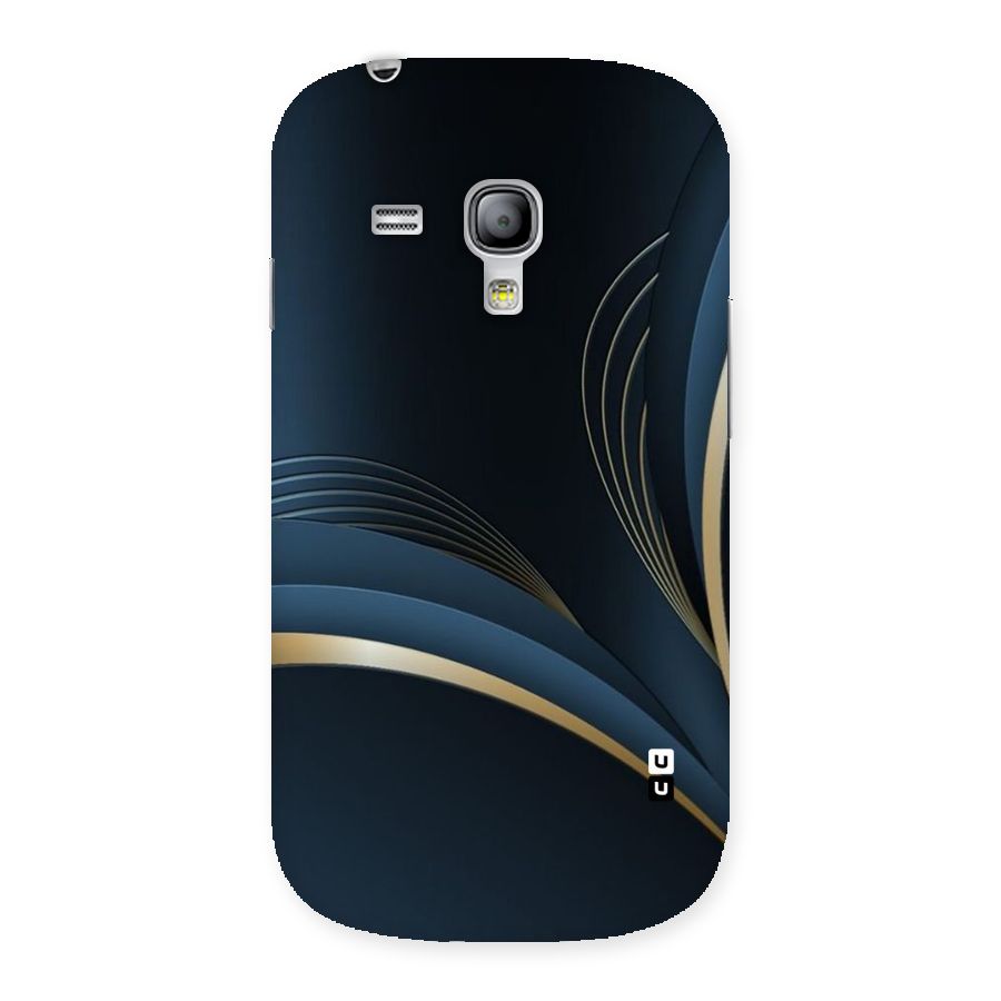 Gold Blue Beauty Back Case for Galaxy S3 Mini