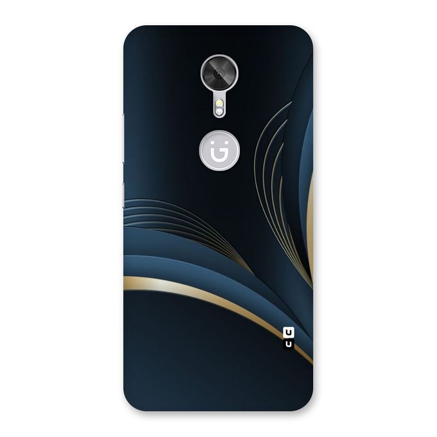 Gold Blue Beauty Back Case for Gionee A1