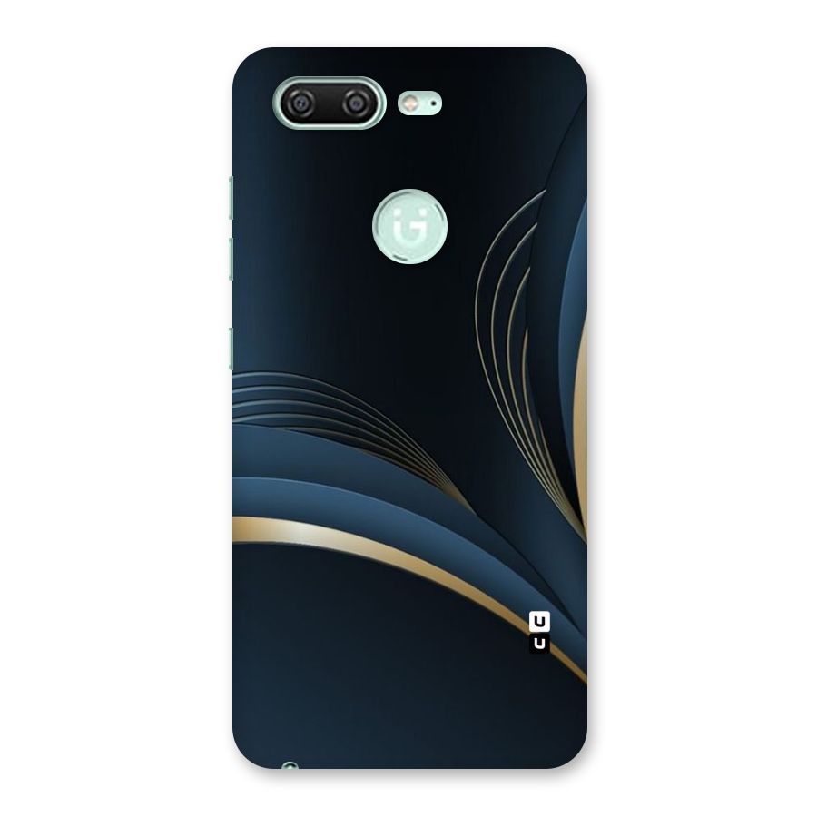 Gold Blue Beauty Back Case for Gionee S10