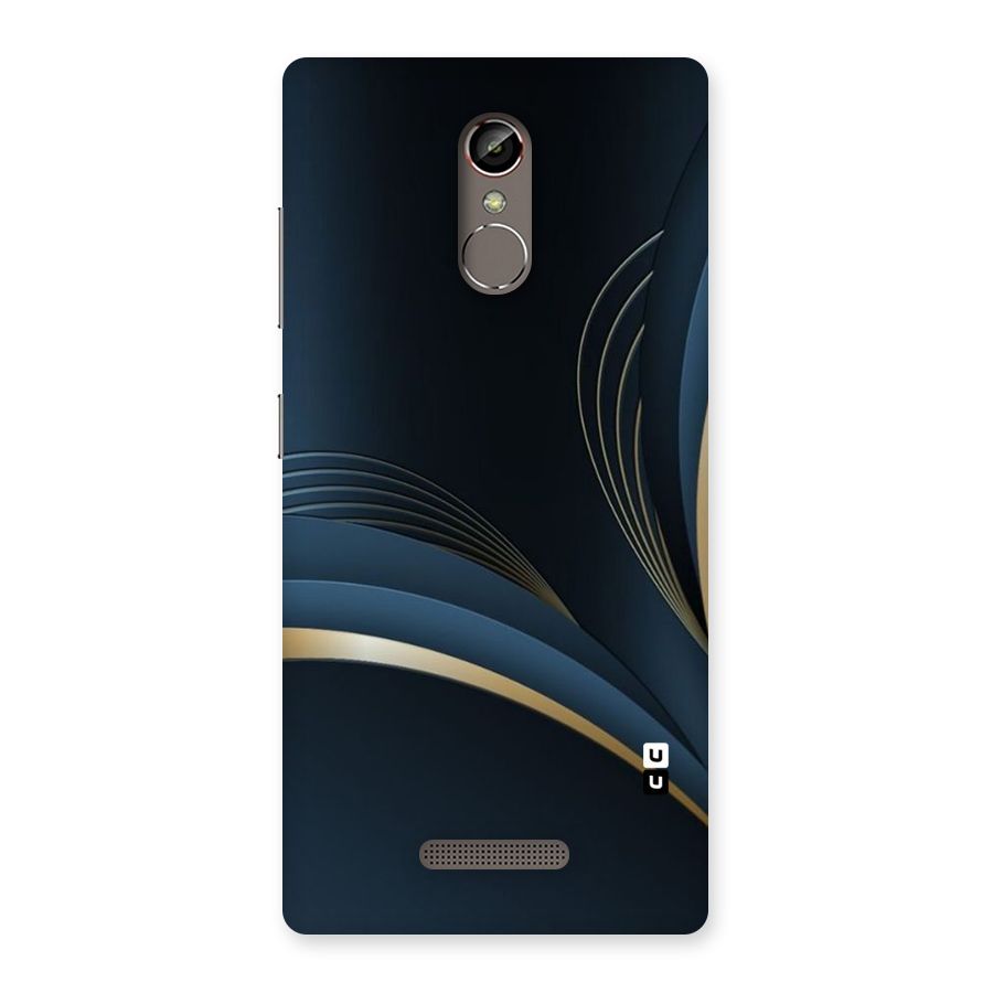 Gold Blue Beauty Back Case for Gionee S6s