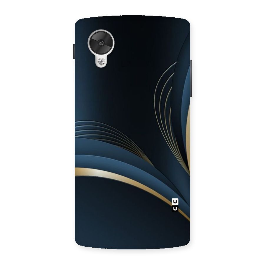 Gold Blue Beauty Back Case for Google Nexsus 5