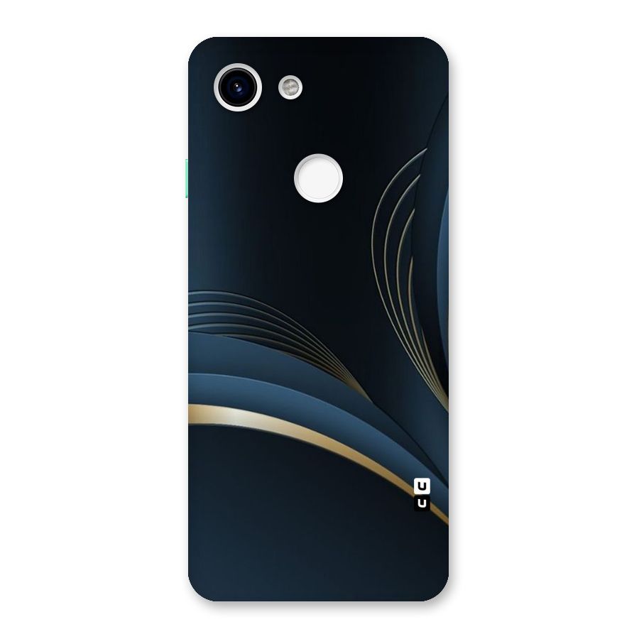 Gold Blue Beauty Back Case for Google Pixel 3