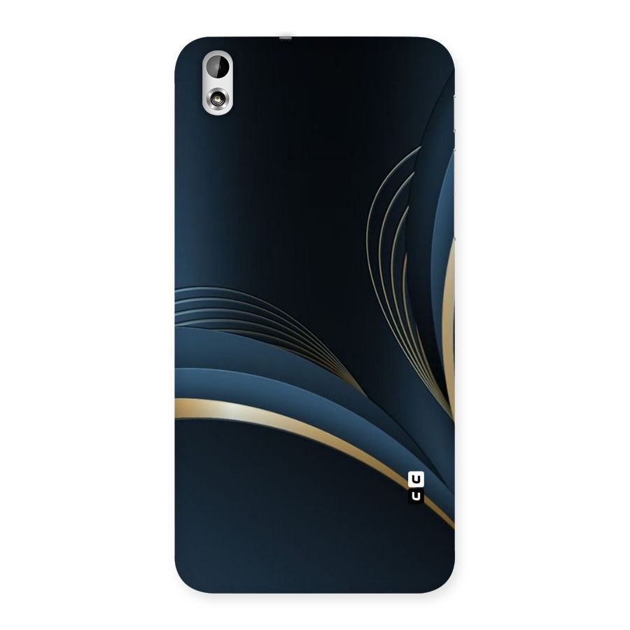 Gold Blue Beauty Back Case for HTC Desire 816g