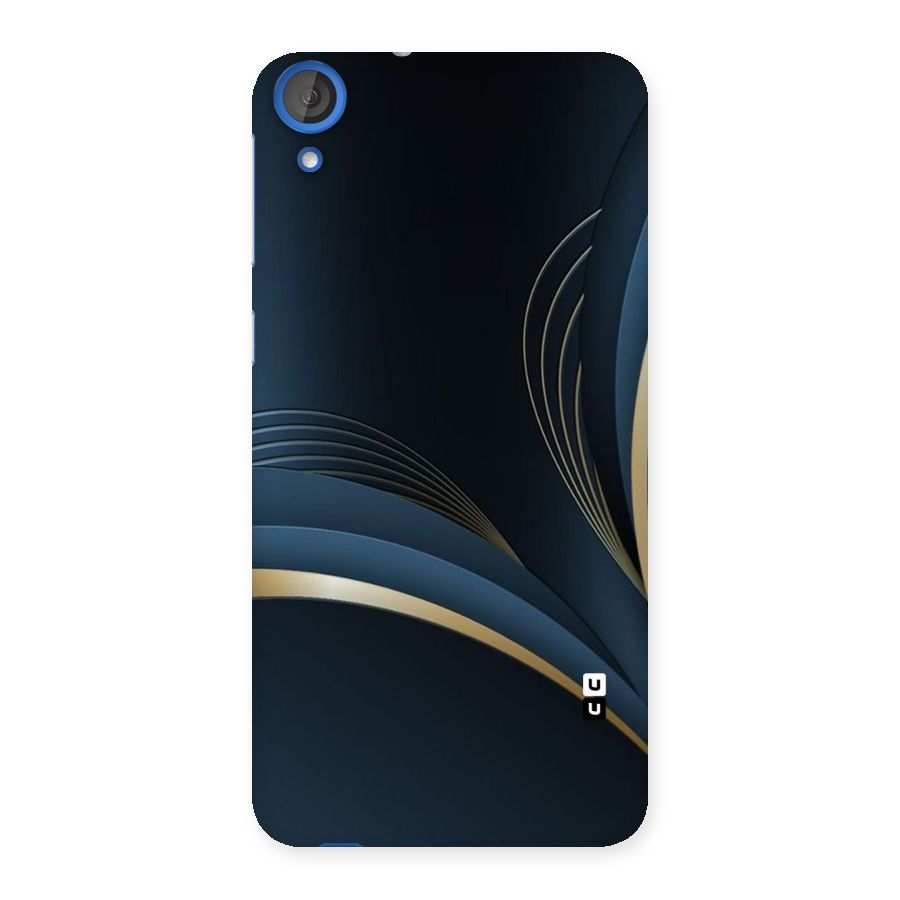 Gold Blue Beauty Back Case for HTC Desire 820
