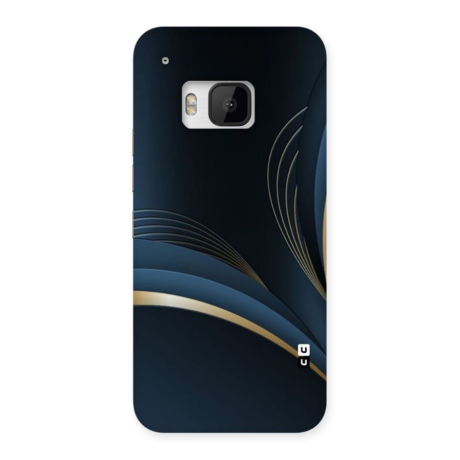 Gold Blue Beauty Back Case for HTC One M9