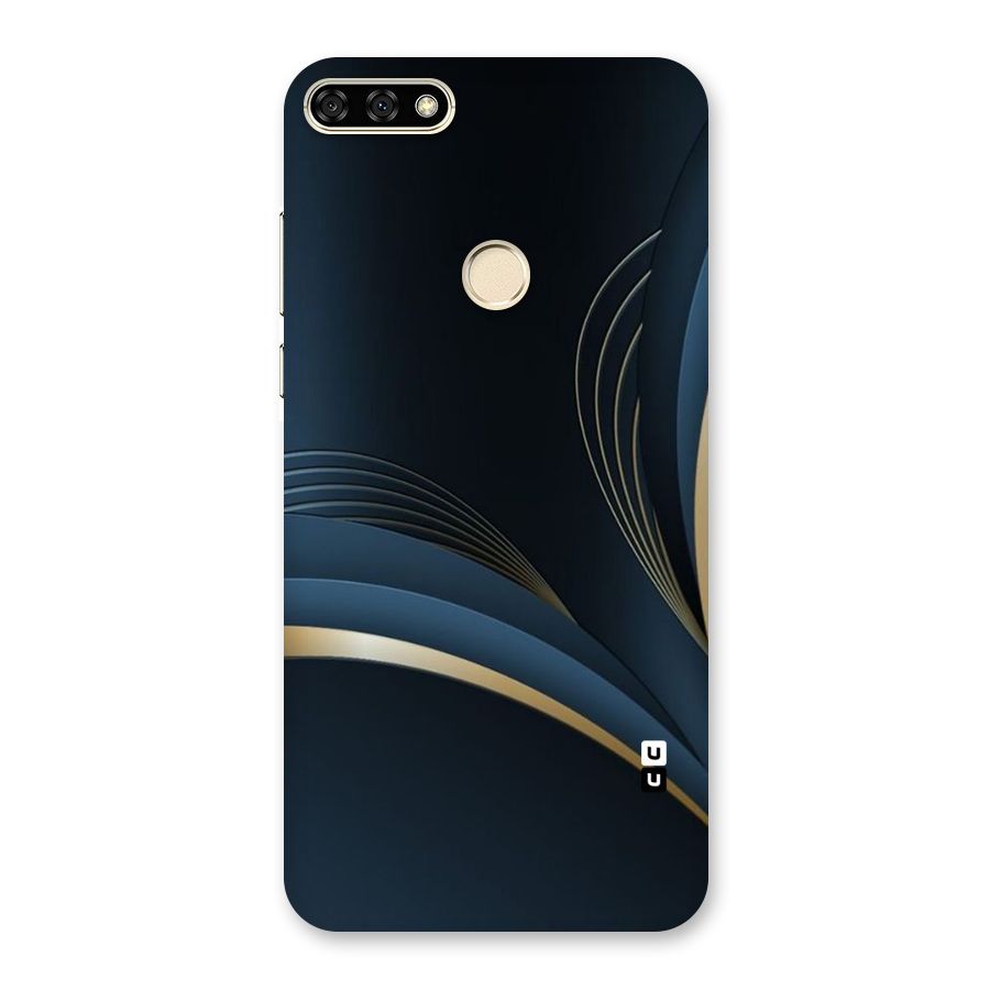 Gold Blue Beauty Back Case for Honor 7A