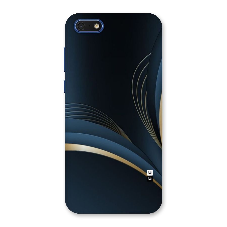 Gold Blue Beauty Back Case for Honor 7s