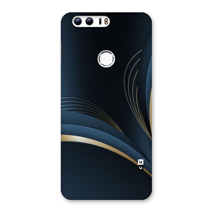 Gold Blue Beauty Back Case for Honor 8
