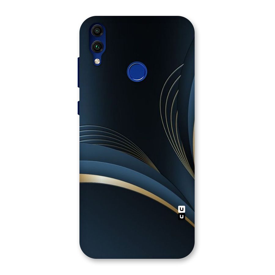 Gold Blue Beauty Back Case for Honor 8C