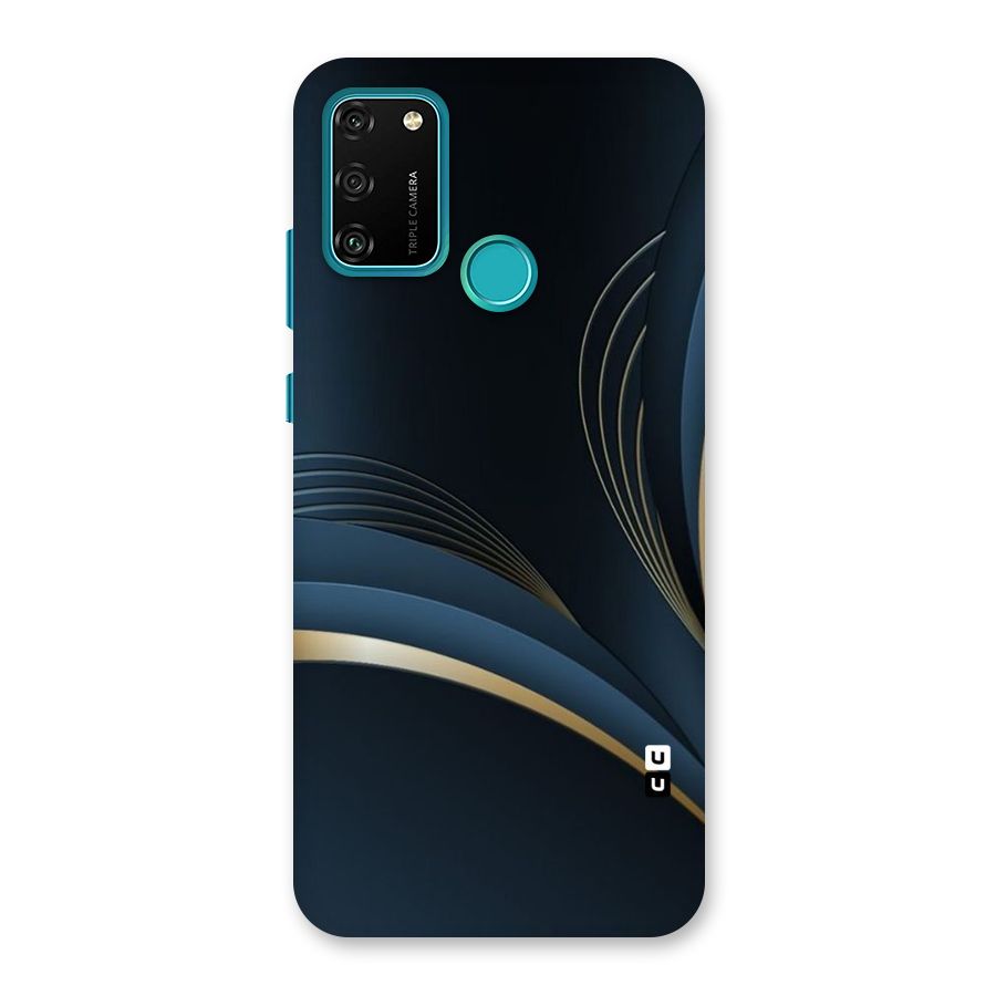 Gold Blue Beauty Back Case for Honor 9A