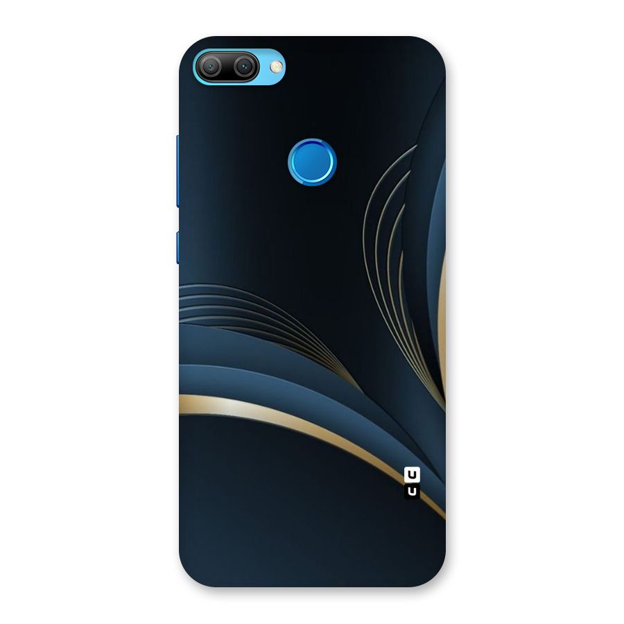 Gold Blue Beauty Back Case for Honor 9N