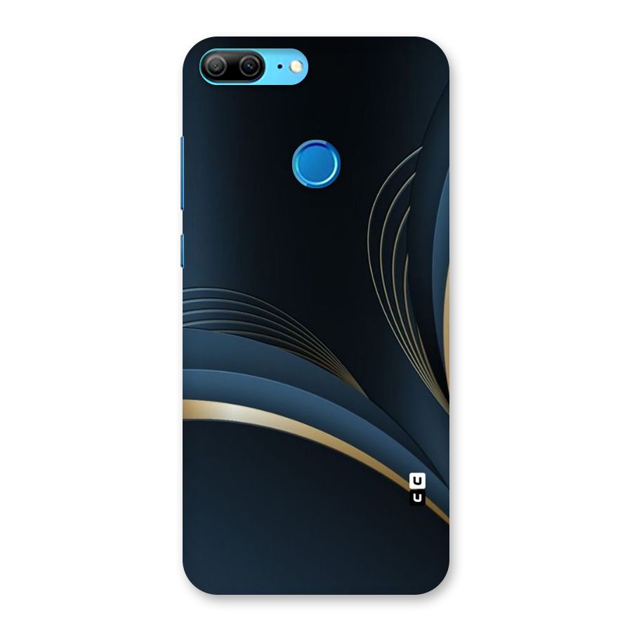 Gold Blue Beauty Back Case for Honor 9 Lite
