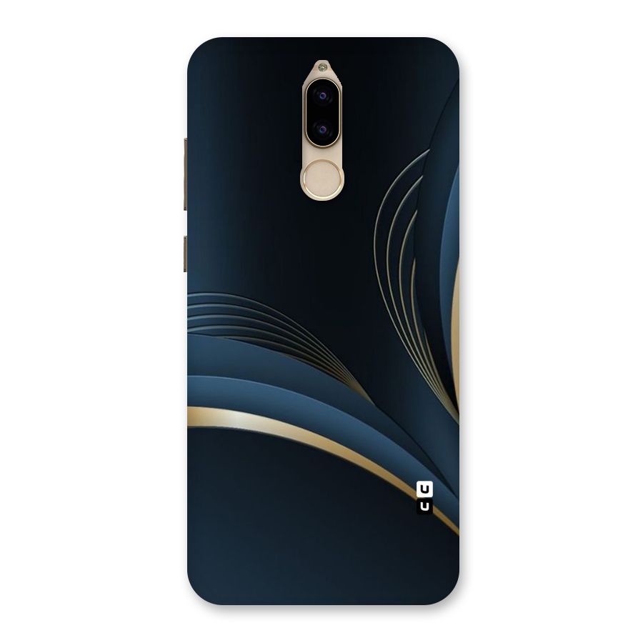 Gold Blue Beauty Back Case for Honor 9i