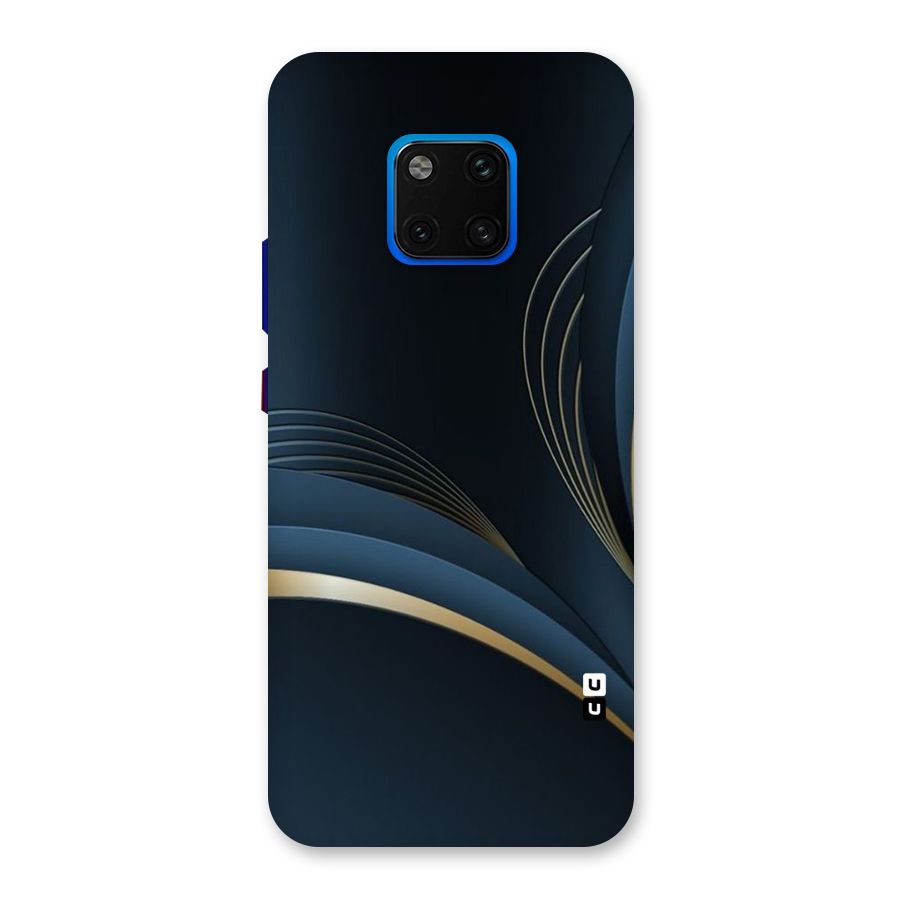 Gold Blue Beauty Back Case for Huawei Mate 20 Pro