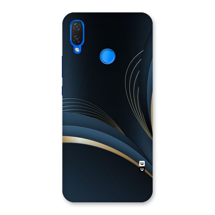 Gold Blue Beauty Back Case for Huawei P Smart+