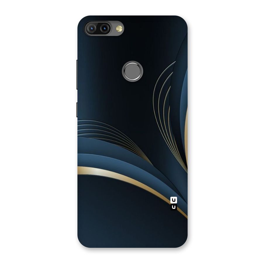 Gold Blue Beauty Back Case for Infinix Hot 6 Pro