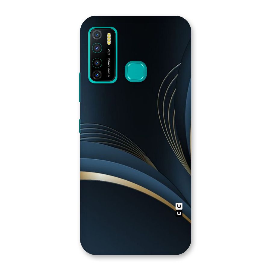 Gold Blue Beauty Back Case for Infinix Hot 9 Pro