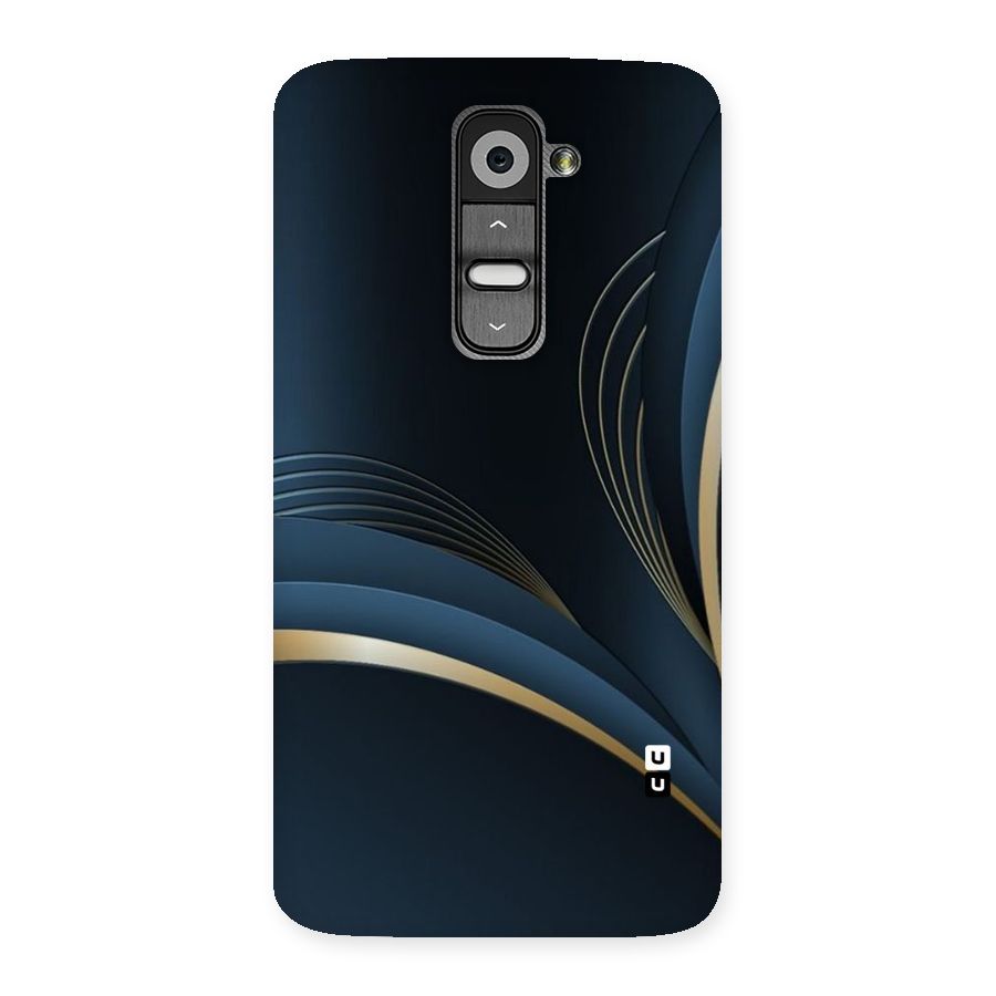 Gold Blue Beauty Back Case for LG G2