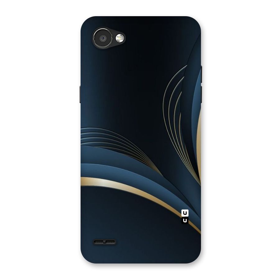 Gold Blue Beauty Back Case for LG Q6