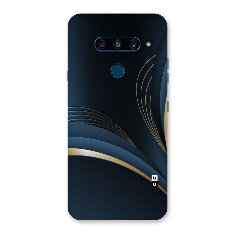 Gold Blue Beauty Back Case for LG  V40 ThinQ