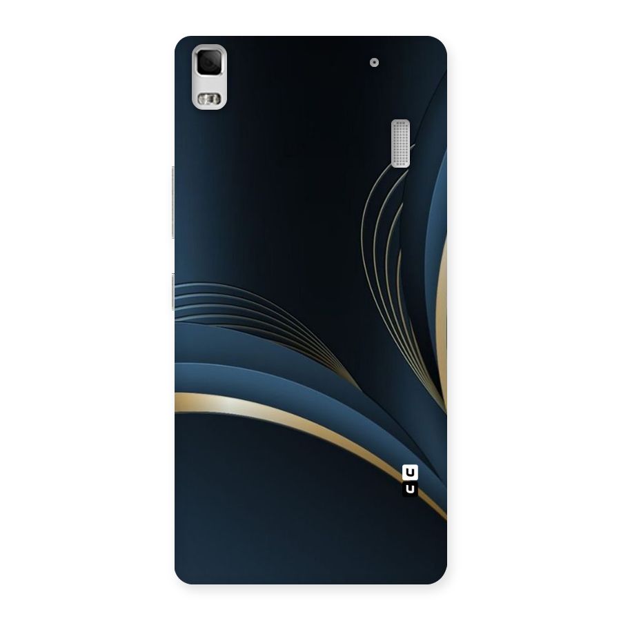 Gold Blue Beauty Back Case for Lenovo K3 Note