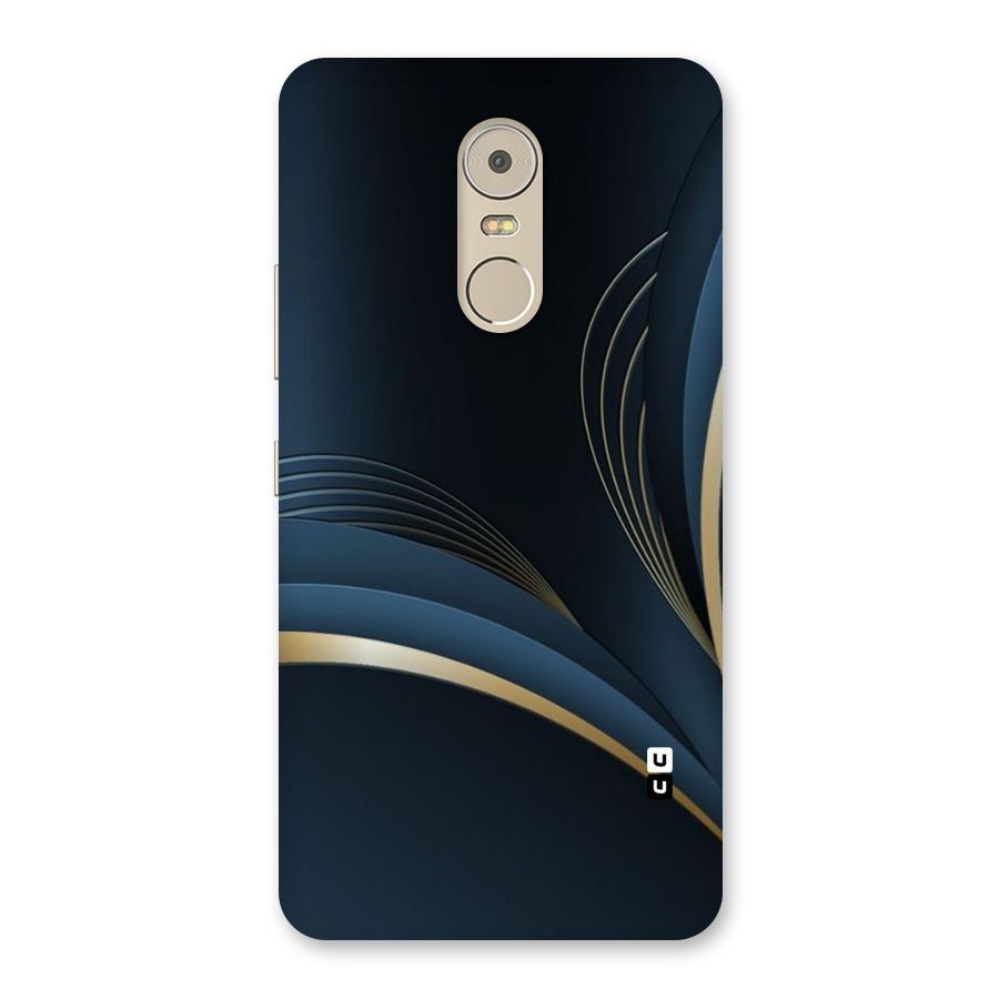 Gold Blue Beauty Back Case for Lenovo K6 Note