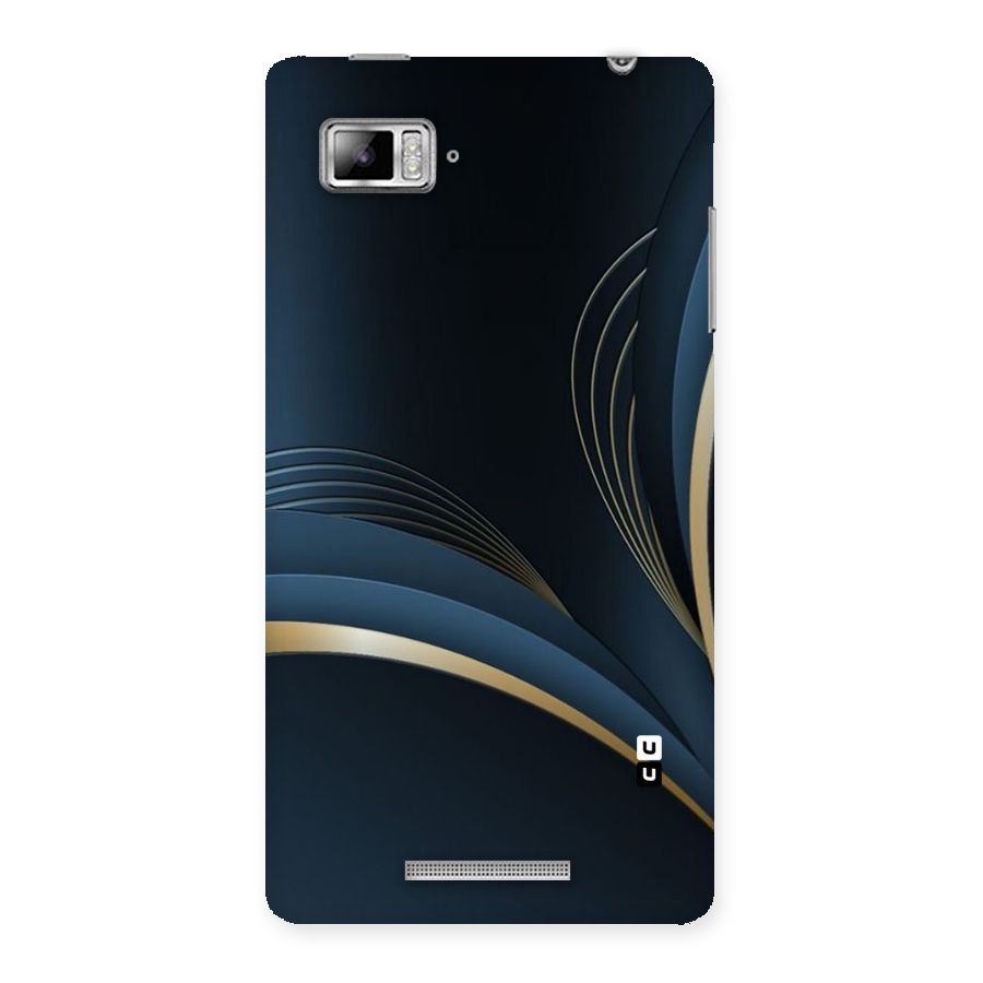 Gold Blue Beauty Back Case for Lenovo Vibe Z K910